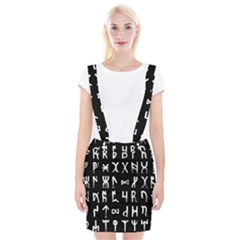 Macromannic Runes Collected Inverted Braces Suspender Skirt by WetdryvacsLair