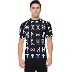 Macromannic Runes Collected Inverted Men s Short Sleeve Rash Guard by WetdryvacsLair