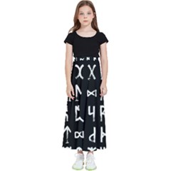 Macromannic Runes Collected Inverted Kids  Skirt by WetdryvacsLair