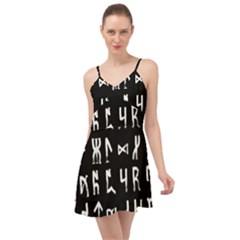 Macromannic Runes Collected Inverted Summer Time Chiffon Dress by WetdryvacsLair