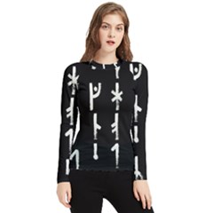 Medieval Runes Collected Inverted Complete Women s Long Sleeve Rash Guard by WetdryvacsLair