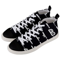 Medieval Runes Collected Inverted Complete Men s Mid-top Canvas Sneakers by WetdryvacsLair