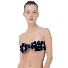 Medieval Runes Collected Inverted Complete Classic Bandeau Bikini Top  by WetdryvacsLair