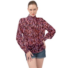 Mosaic High Neck Long Sleeve Chiffon Top by Sparkle