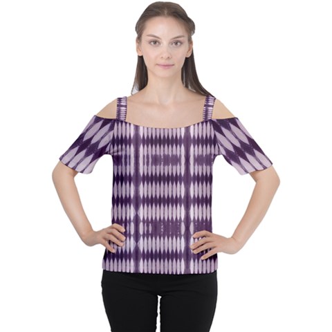 Purple Tigress Cutout Shoulder Tee by Sparkle