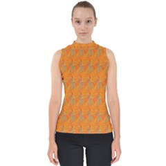 Sea Beyond Thefire Mock Neck Shell Top by Sparkle