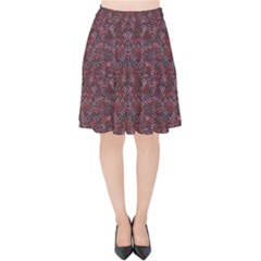 Star Lines Velvet High Waist Skirt by Sparkle