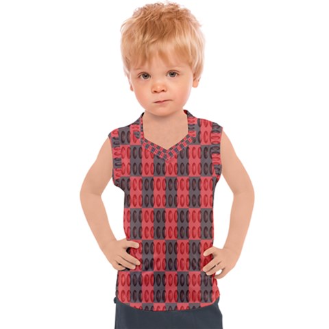 Rosegold Beads Chessboard1 Kids  Sport Tank Top by Sparkle