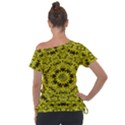 Yellow Kolodo Off Shoulder Tie-Up Tee View2