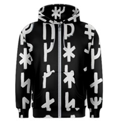 Younger Futhark Rune Set Collected Inverted Men s Zipper Hoodie by WetdryvacsLair