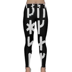 Younger Futhark Rune Set Collected Inverted Classic Yoga Leggings by WetdryvacsLair