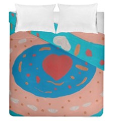 Love Circles Duvet Cover Double Side (queen Size) by arash1