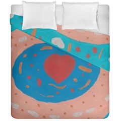 Love Circles Duvet Cover Double Side (california King Size) by arash1