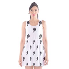 Aviator Helmet Motif Print Pattern Scoop Neck Skater Dress by dflcprintsclothing