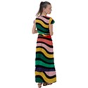 Nine 9 Bar Rainbow Sea Sickness Flutter Sleeve Maxi Dress View2