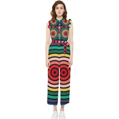 Nine 9 Bar Rainbow Target Women s Frill Top Jumpsuit by WetdryvacsLair