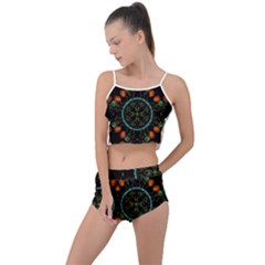 Mandala - 0006 - Floating Free Summer Cropped Co-ord Set by WetdryvacsLair