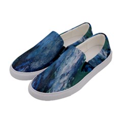 Apple Left Women s Canvas Slip Ons by Terzaek