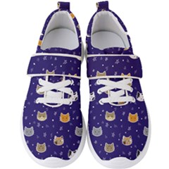 Multi Kitty Men s Velcro Strap Shoes by CleverGoods