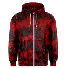 Red Abstract Men s Zipper Hoodie by Dazzleway