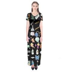 Glitch Glitchen Misc Two Short Sleeve Maxi Dress by WetdryvacsLair