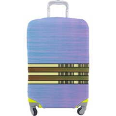 Glitched Vaporwave Hack The Planet Luggage Cover (large) by WetdryvacsLair