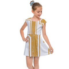 1 Best Dad Kids  Cap Sleeve Dress by blackacturus