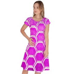 Hexagon Windows Classic Short Sleeve Dress by essentialimage