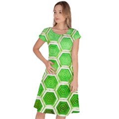 Hexagon Windows Classic Short Sleeve Dress by essentialimage