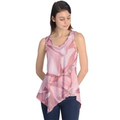 Coral Colored Hortensias Floral Photo Sleeveless Tunic by dflcprintsclothing