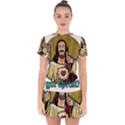 Buddy Christ Drop Hem Mini Chiffon Dress View1