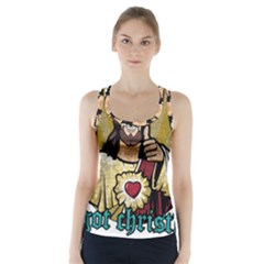 Buddy Christ Racer Back Sports Top by Valentinaart