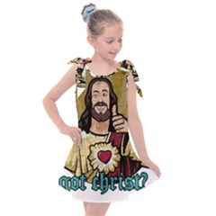 Buddy Christ Kids  Tie Up Tunic Dress by Valentinaart