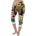 Buddy Christ Lightweight Velour Capri Yoga Leggings View4