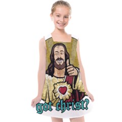 Buddy Christ Kids  Cross Back Dress by Valentinaart