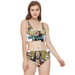 Buddy Christ Frilly Bikini Set by Valentinaart