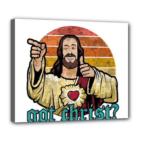 Got Christ? Deluxe Canvas 24  X 20  (stretched) by Valentinaart