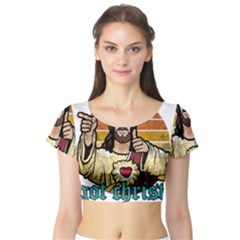 Got Christ? Short Sleeve Crop Top by Valentinaart