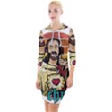 Got Christ? Quarter Sleeve Hood Bodycon Dress View1