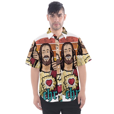 Got Christ? Men s Short Sleeve Shirt by Valentinaart