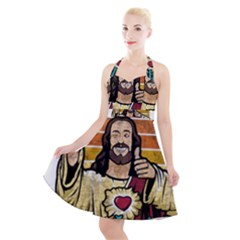 Got Christ? Halter Party Swing Dress  by Valentinaart