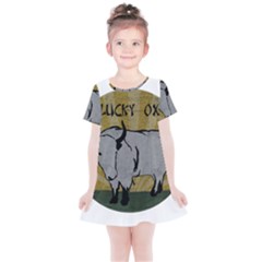 Chinese New Year ¨c Year Of The Ox Kids  Simple Cotton Dress by Valentinaart