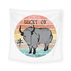 Chinese New Year ¨c Year Of The Ox Square Tapestry (small) by Valentinaart