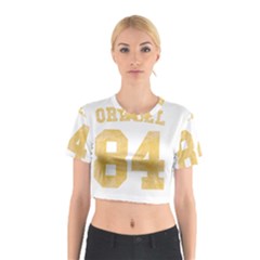 Orwell 84 Cotton Crop Top by Valentinaart