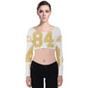 Orwell 84 Velvet Long Sleeve Crop Top View1