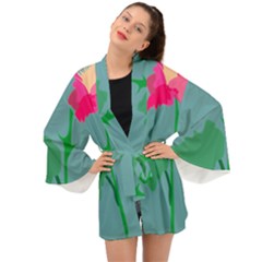 Rosehip Long Sleeve Kimono by grafikamaria