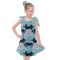 Digital Waves Kids  Tie Up Tunic Dress by Sparkle