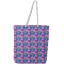 Floral Pattern Full Print Rope Handle Tote (Large) View1