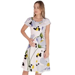 Tree Poppies  Classic Short Sleeve Dress by Sobalvarro