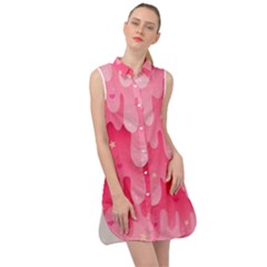 Rose Slime  Sleeveless Shirt Dress by Sobalvarro